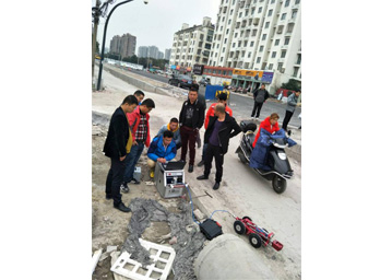 水上物探勘察、管道CCTV機器人施工現(xiàn)場照片